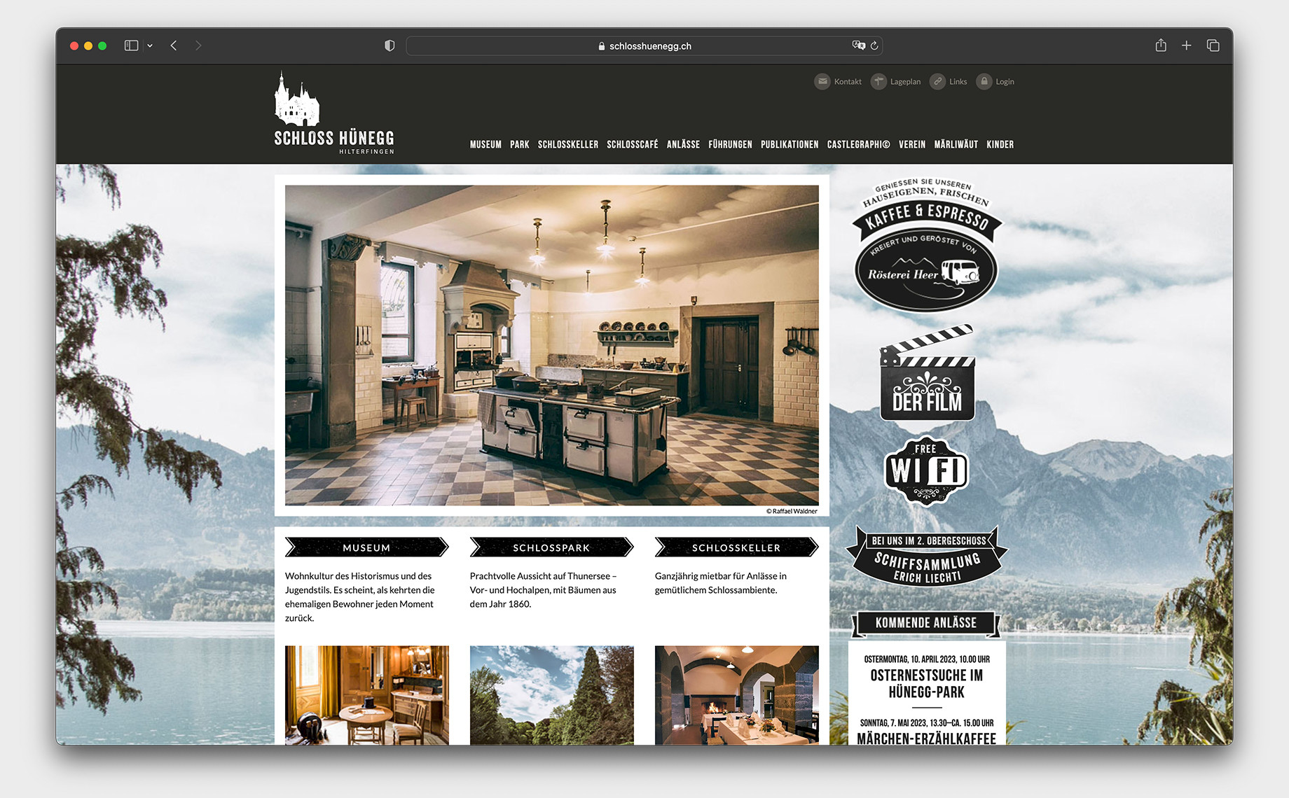 Website Schloss Hünegg Bild 1