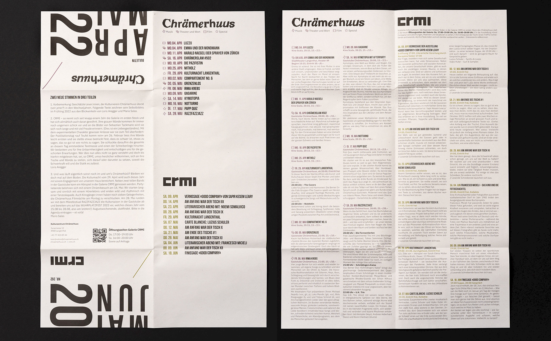 Faltflyer Galerie CRMI Bild 2